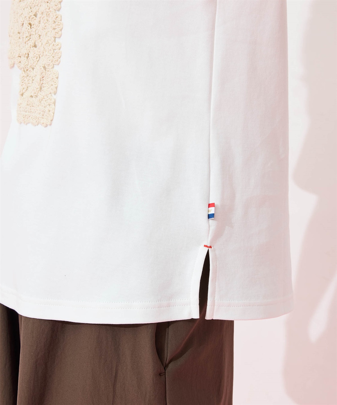 Petit Honfleur モチーフレースTシャツ【オーガニックコットンブレンド・接触冷感・UVカット】_sub_11