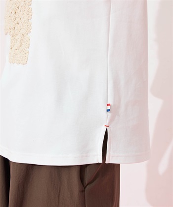 Petit Honfleur モチーフレースTシャツ【オーガニックコットンブレンド・接触冷感・UVカット】_subthumb_11