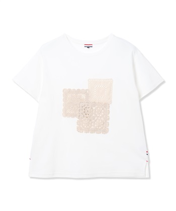 Petit Honfleur モチーフレースTシャツ【オーガニックコットンブレンド・接触冷感・UVカット】_subthumb_13