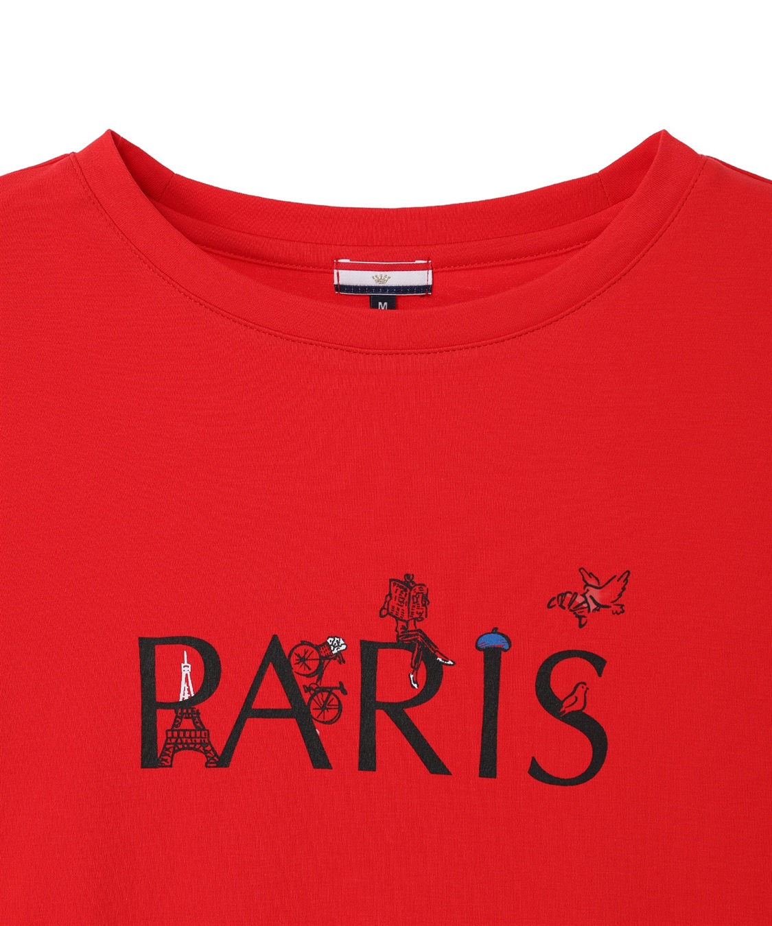 Petit Honfleur 【イラストレーターコラボ】PARISロゴプリントTシャツ【接触冷感・UVカット・オーガニックコットンブレンド】_sub_21