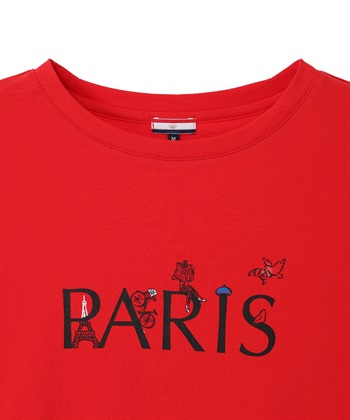 Petit Honfleur 【イラストレーターコラボ】PARISロゴプリントTシャツ【接触冷感・UVカット・オーガニックコットンブレンド】_subthumb_21