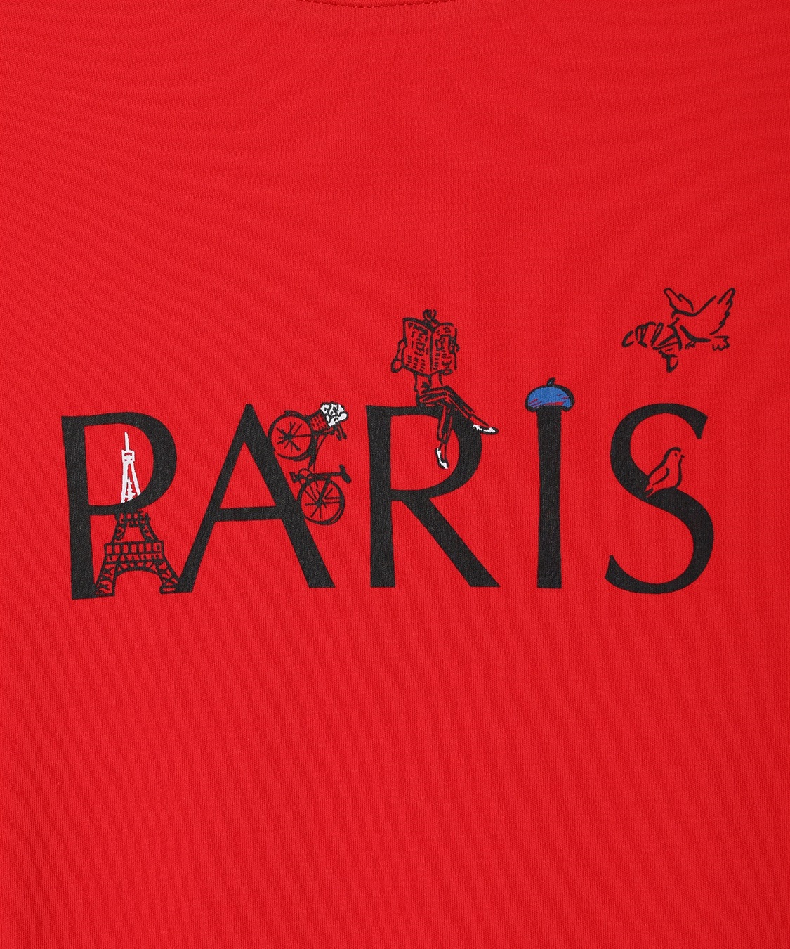 Petit Honfleur 【イラストレーターコラボ】PARISロゴプリントTシャツ【接触冷感・UVカット・オーガニックコットンブレンド】_sub_24