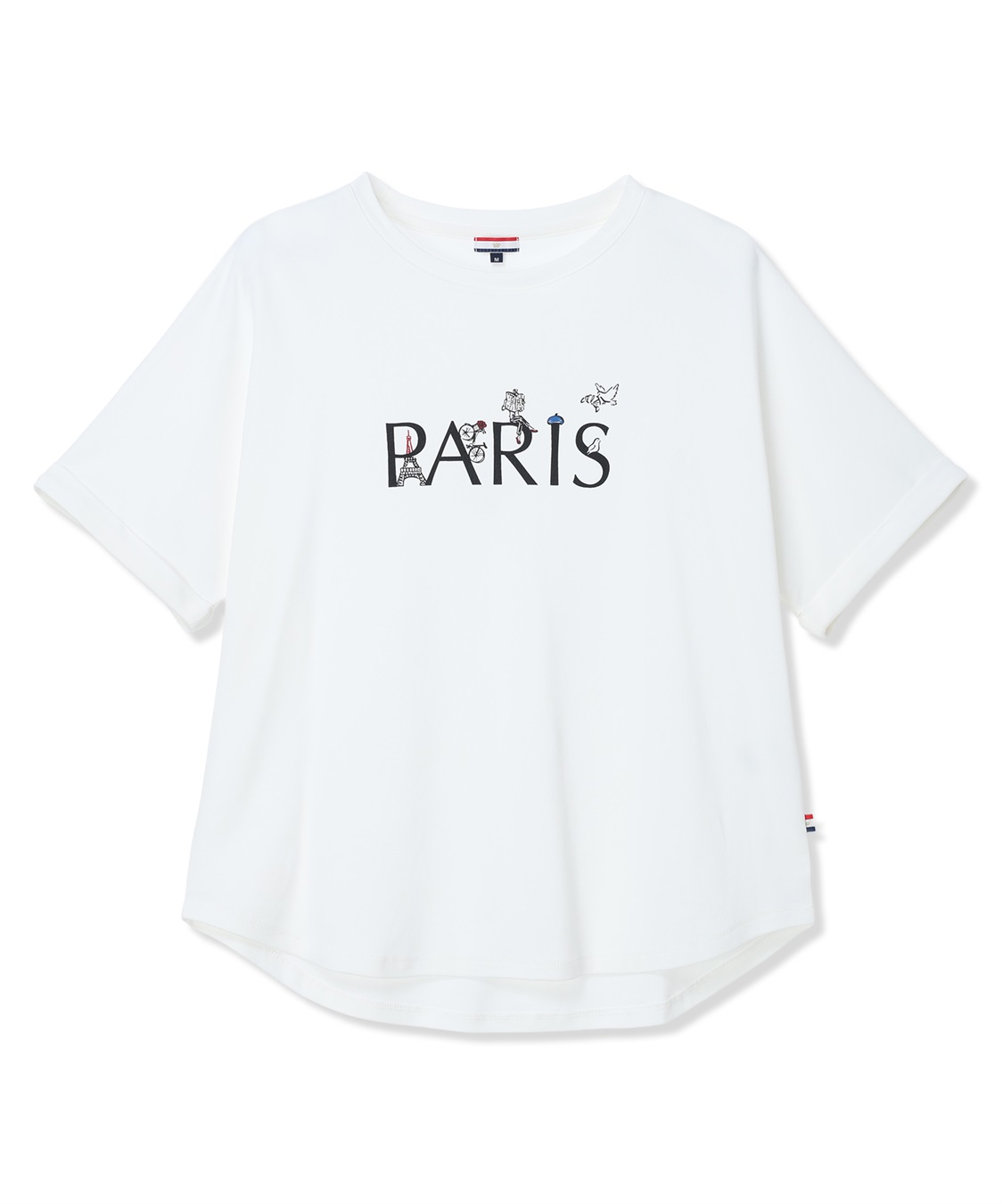 Petit Honfleur 【イラストレーターコラボ】PARISロゴプリントTシャツ【接触冷感・UVカット・オーガニックコットンブレンド】_sub_28