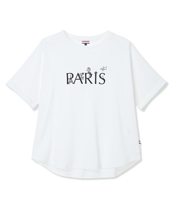 Petit Honfleur 【イラストレーターコラボ】PARISロゴプリントTシャツ【接触冷感・UVカット・オーガニックコットンブレンド】_subthumb_28