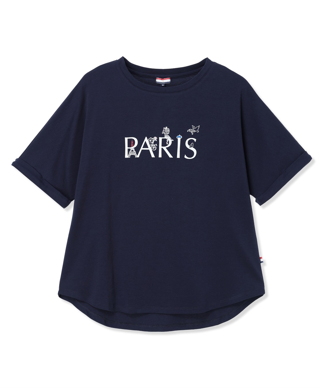 Petit Honfleur 【イラストレーターコラボ】PARISロゴプリントTシャツ【接触冷感・UVカット・オーガニックコットンブレンド】_sub_29