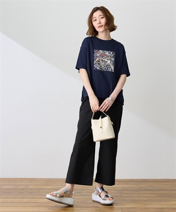Petit Honfleur 【イラストレーターコラボ】マップモチーフプリントTシャツ【接触冷感・UVカット・オーガニックコットンブレンド】_subthumb_11