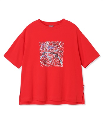 Petit Honfleur 【イラストレーターコラボ】マップモチーフプリントTシャツ【接触冷感・UVカット・オーガニックコットンブレンド】_subthumb_21