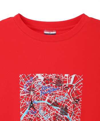 Petit Honfleur 【イラストレーターコラボ】マップモチーフプリントTシャツ【接触冷感・UVカット・オーガニックコットンブレンド】_subthumb_23