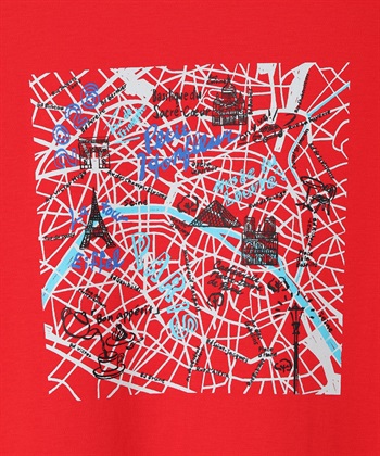 Petit Honfleur 【イラストレーターコラボ】マップモチーフプリントTシャツ【接触冷感・UVカット・オーガニックコットンブレンド】_subthumb_26