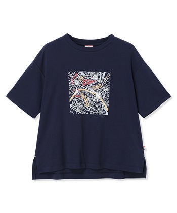 Petit Honfleur 【イラストレーターコラボ】マップモチーフプリントTシャツ【接触冷感・UVカット・オーガニックコットンブレンド】_subthumb_29