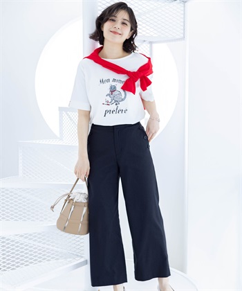 Petit Honfleur 【イラストレーターコラボ】猫プリントTシャツ【接触冷感・UVカット・オーガニックコットンブレンド】_subthumb_6