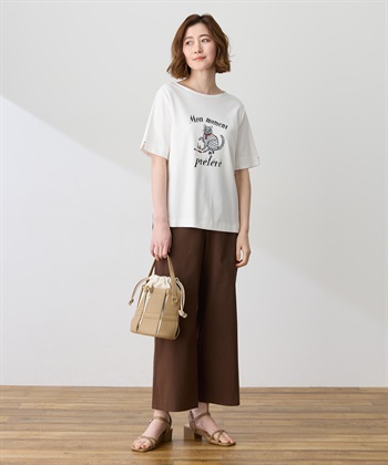 Petit Honfleur 【イラストレーターコラボ】猫プリントTシャツ【接触冷感・UVカット・オーガニックコットンブレンド】_subthumb_7