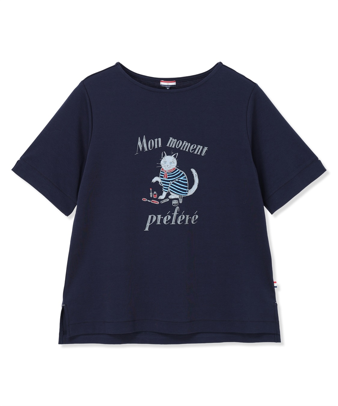 Petit Honfleur 【イラストレーターコラボ】猫プリントTシャツ【接触冷感・UVカット・オーガニックコットンブレンド】_sub_16