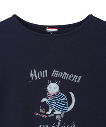Petit Honfleur 【イラストレーターコラボ】猫プリントTシャツ【接触冷感・UVカット・オーガニックコットンブレンド】_subthumb_18