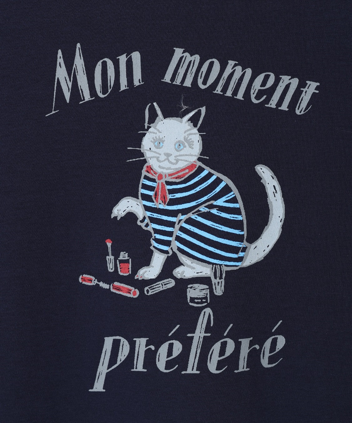 Petit Honfleur 【イラストレーターコラボ】猫プリントTシャツ【接触冷感・UVカット・オーガニックコットンブレンド】_sub_21