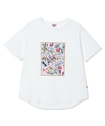Petit Honfleur 【イラストレーターコラボ】ドットモチーフプリントTシャツ【接触冷感・UVカット・オーガニックコットンブレンド】_subthumb_14