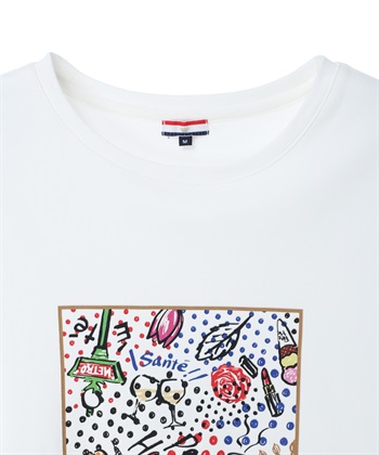 Petit Honfleur 【イラストレーターコラボ】ドットモチーフプリントTシャツ【接触冷感・UVカット・オーガニックコットンブレンド】_subthumb_16