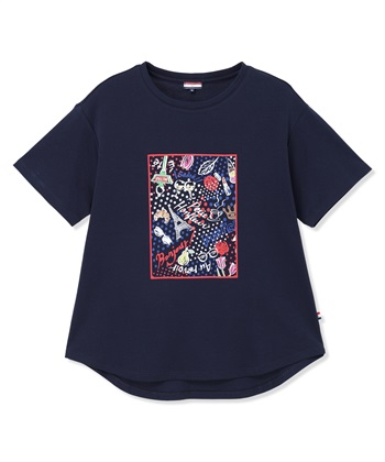 Petit Honfleur 【イラストレーターコラボ】ドットモチーフプリントTシャツ【接触冷感・UVカット・オーガニックコットンブレンド】_subthumb_22