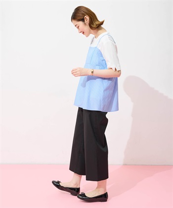 Petit Honfleur キャミ&Tシャツアンサンブル【オーガニックコットンブレンド・接触冷感・UVカット】_subthumb_13
