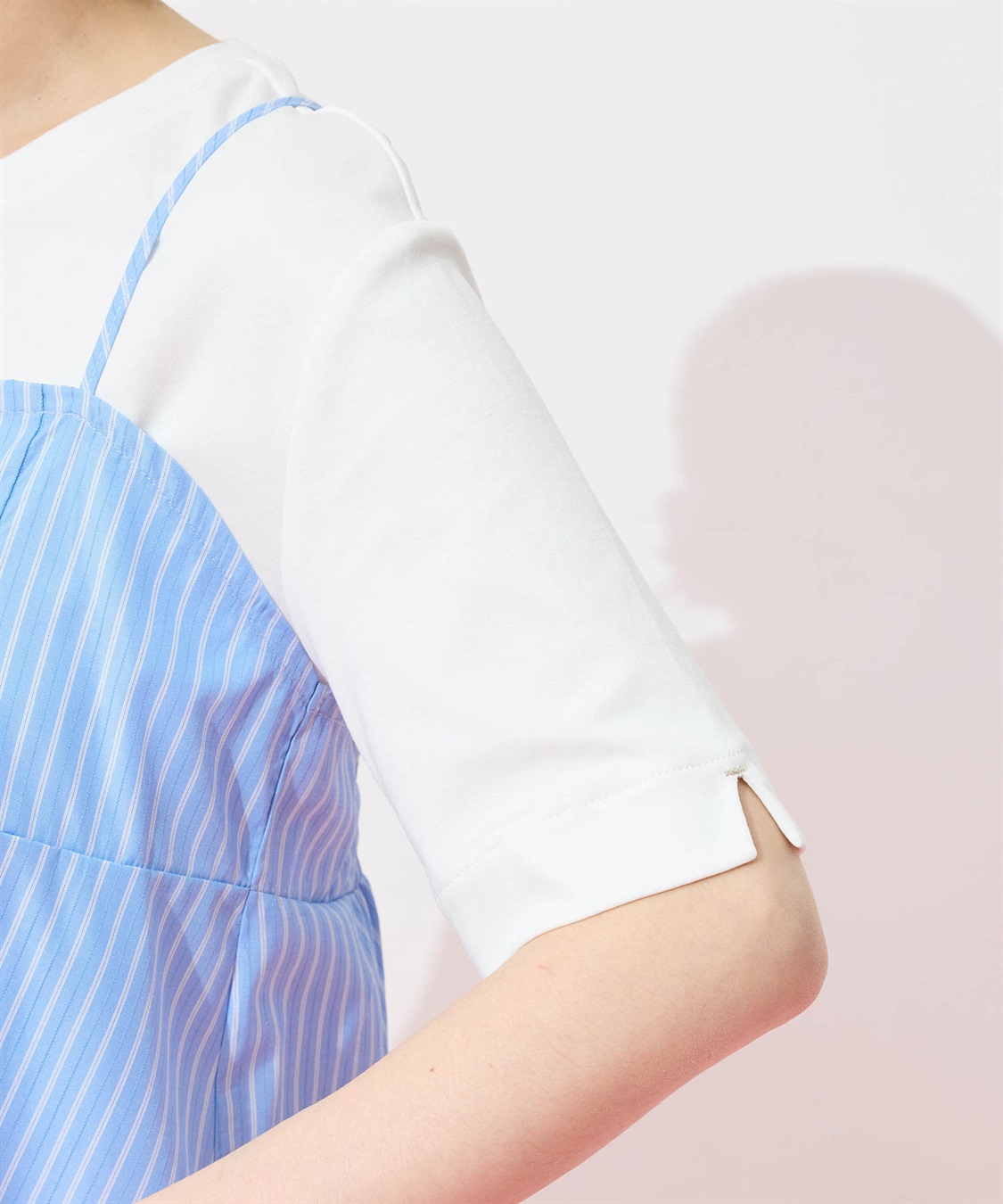Petit Honfleur キャミ&Tシャツアンサンブル【オーガニックコットンブレンド・接触冷感・UVカット】_sub_18