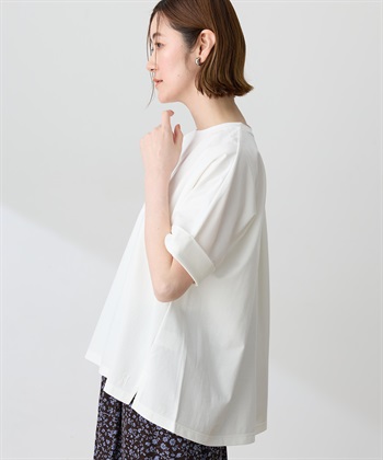 Petit Honfleur バックタックワイドTシャツ【接触冷感・UVカット・透けにくい】_subthumb_1