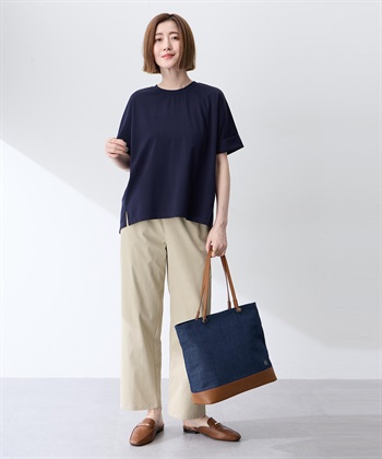 Petit Honfleur バックタックワイドTシャツ【接触冷感・UVカット・透けにくい】_subthumb_15