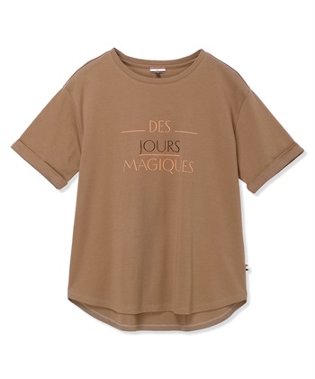 Petit Honfleur ロゴプリントTシャツ【接触冷感・UVカット・オーガニックコットンブレンド】_subthumb_24