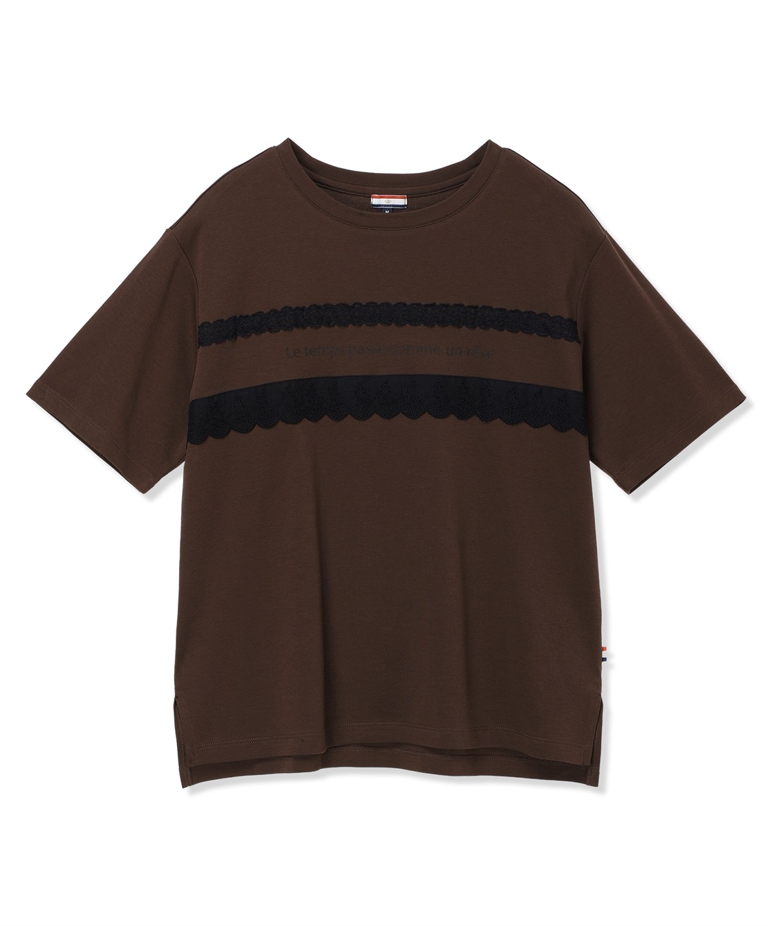 Petit Honfleur レースロゴプリントTシャツ【接触冷感・UVカット・オーガニックコットンブレンド】_sub_19