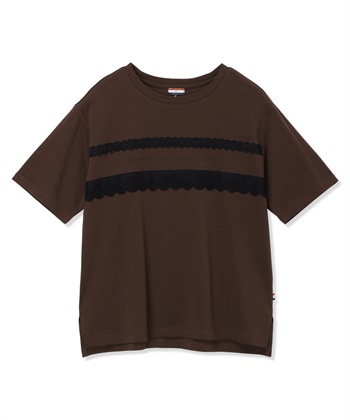 Petit Honfleur レースロゴプリントTシャツ【接触冷感・UVカット・オーガニックコットンブレンド】_subthumb_19