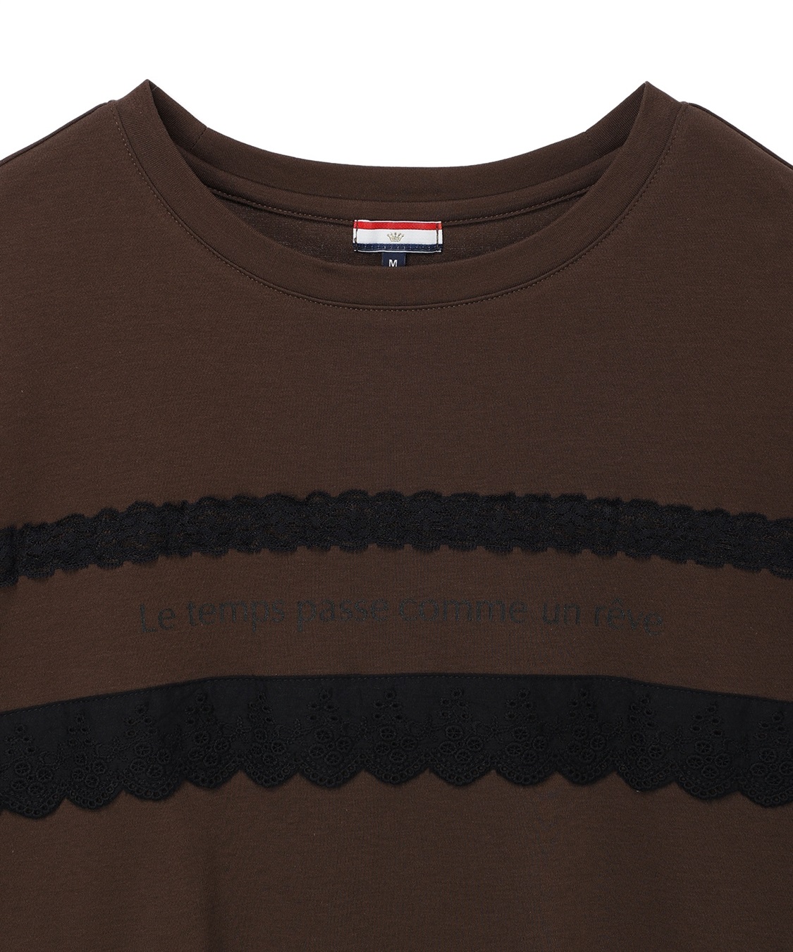 Petit Honfleur レースロゴプリントTシャツ【接触冷感・UVカット・オーガニックコットンブレンド】_sub_21