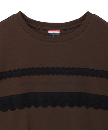 Petit Honfleur レースロゴプリントTシャツ【接触冷感・UVカット・オーガニックコットンブレンド】_subthumb_21