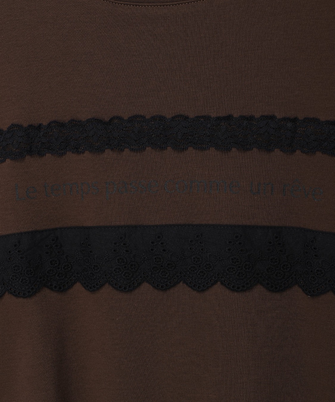 Petit Honfleur レースロゴプリントTシャツ【接触冷感・UVカット・オーガニックコットンブレンド】_sub_24