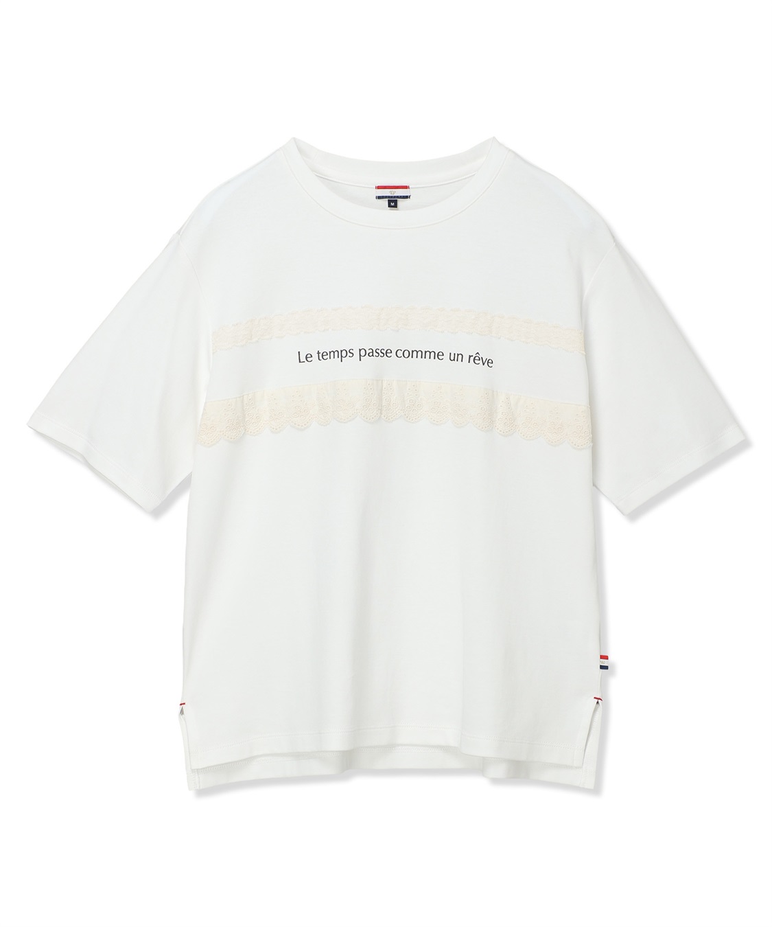 Petit Honfleur レースロゴプリントTシャツ【接触冷感・UVカット・オーガニックコットンブレンド】_sub_28