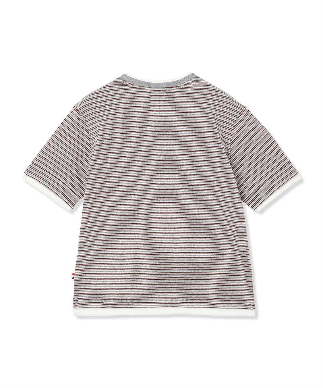 Petit Honfleur レイヤード風ヘンリーネックボーダーTシャツ_sub_13