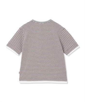 Petit Honfleur レイヤード風ヘンリーネックボーダーTシャツ_subthumb_13