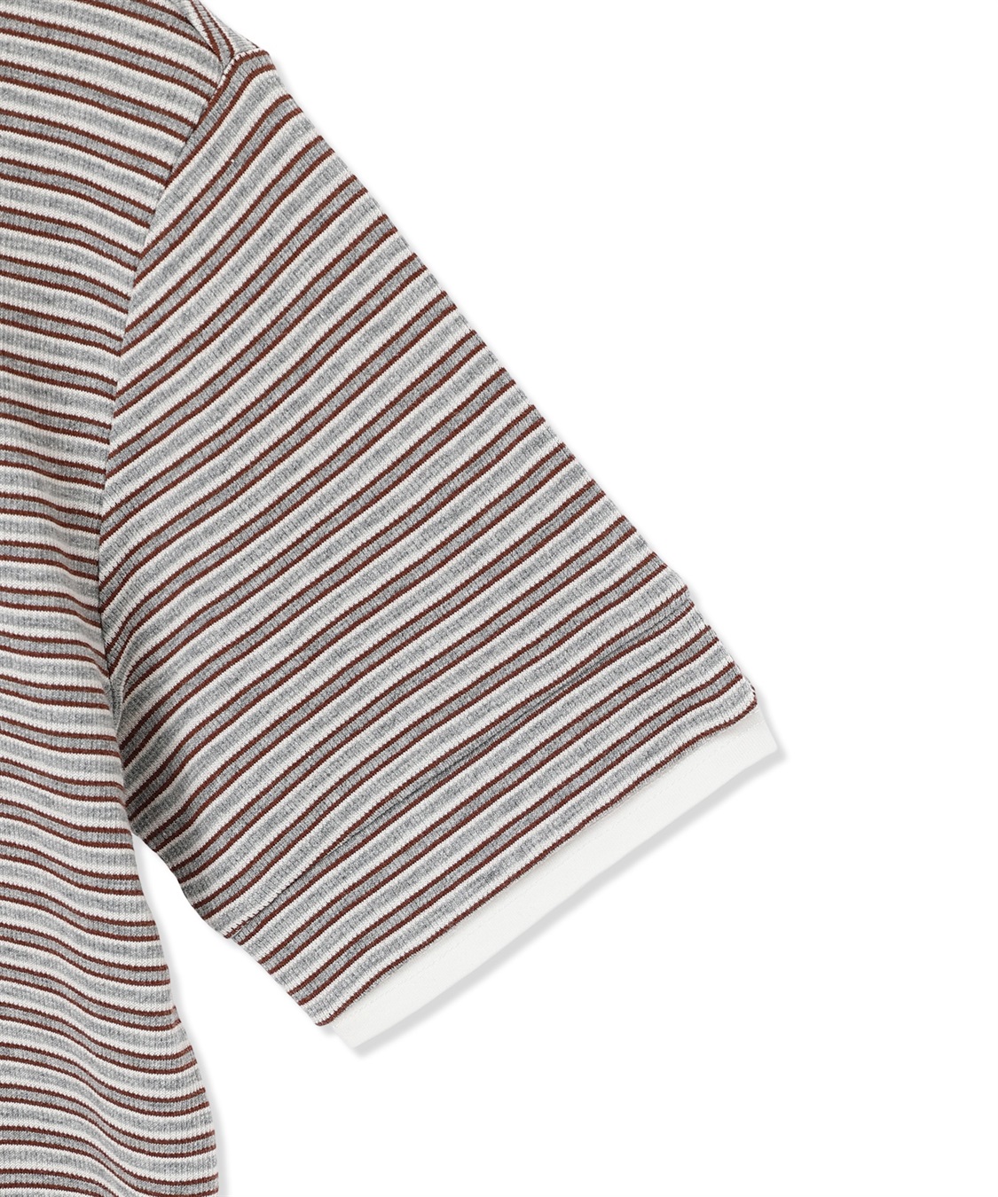 Petit Honfleur レイヤード風ヘンリーネックボーダーTシャツ_sub_15