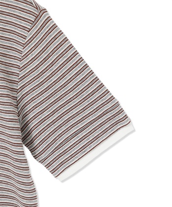 Petit Honfleur レイヤード風ヘンリーネックボーダーTシャツ_subthumb_15