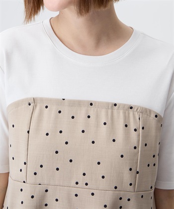 Petit Honfleur ビスチェレイヤード風Tシャツ【接触冷感・UVカット・オーガニックコットンブレンド】_subthumb_14