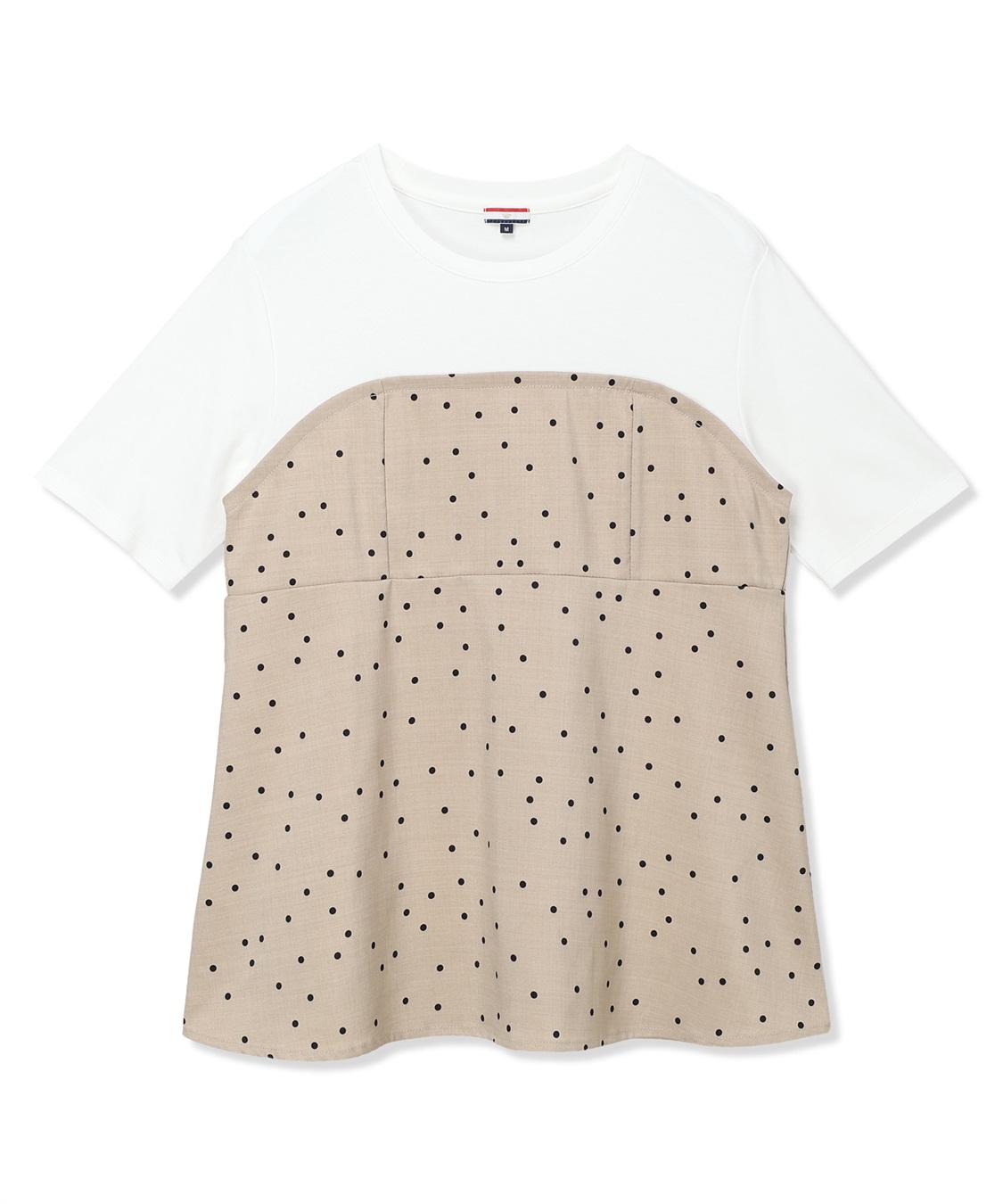 Petit Honfleur ビスチェレイヤード風Tシャツ【接触冷感・UVカット・オーガニックコットンブレンド】_sub_17
