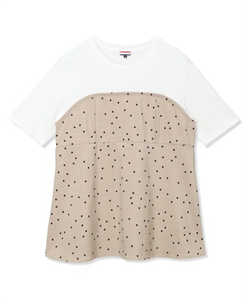 Petit Honfleur ビスチェレイヤード風Tシャツ【接触冷感・UVカット・オーガニックコットンブレンド】_subthumb_17