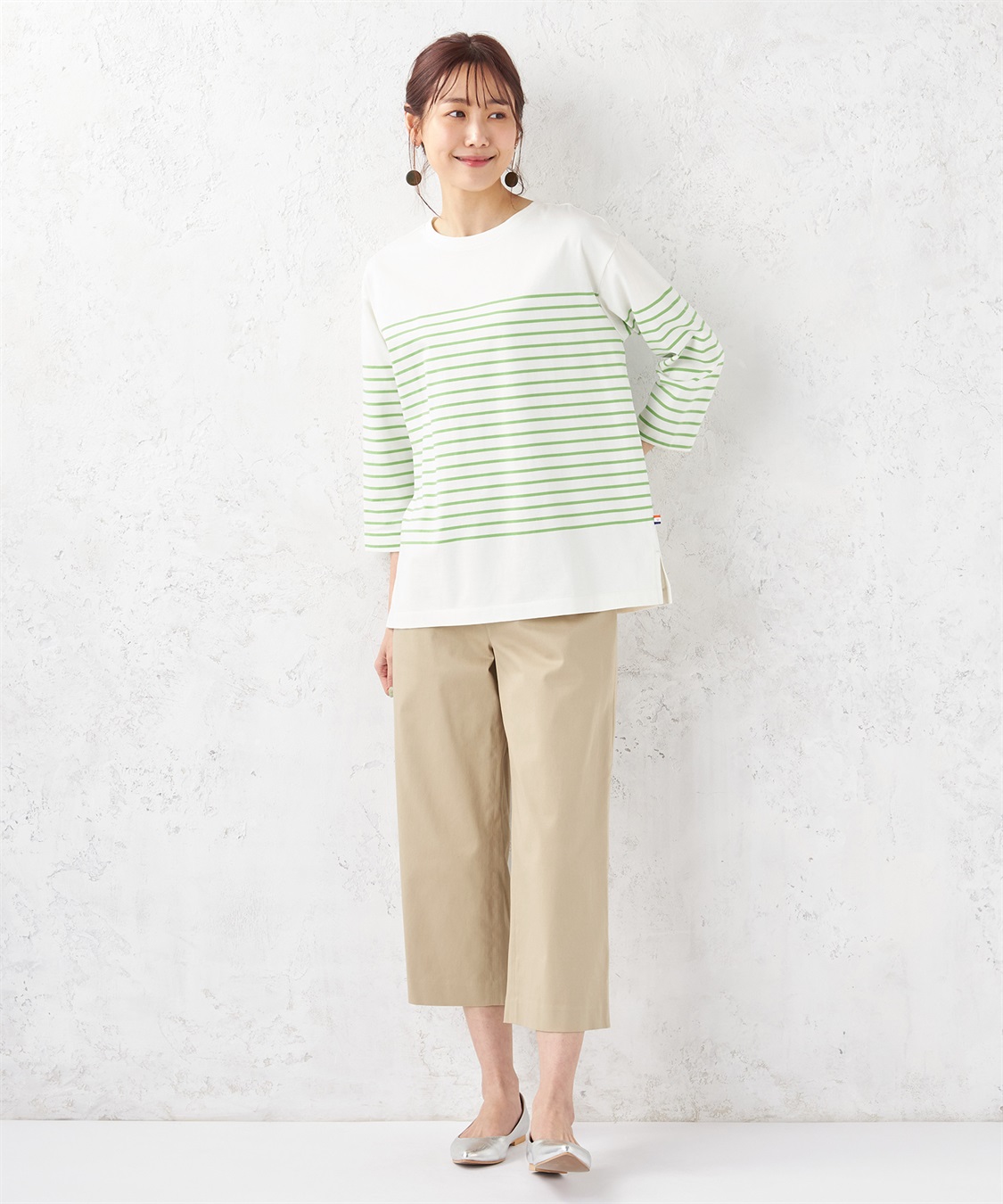 Petit Honfleur パネルボーダーTシャツ_sub_7