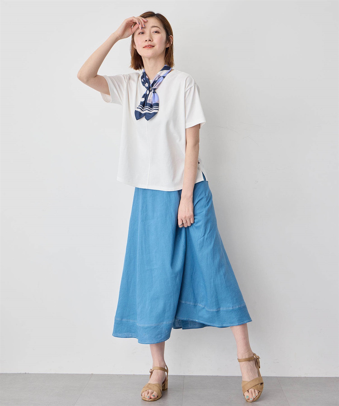 Petit Honfleur 【冷感・UVカット】ラウンドヘムTシャツ_sub_10