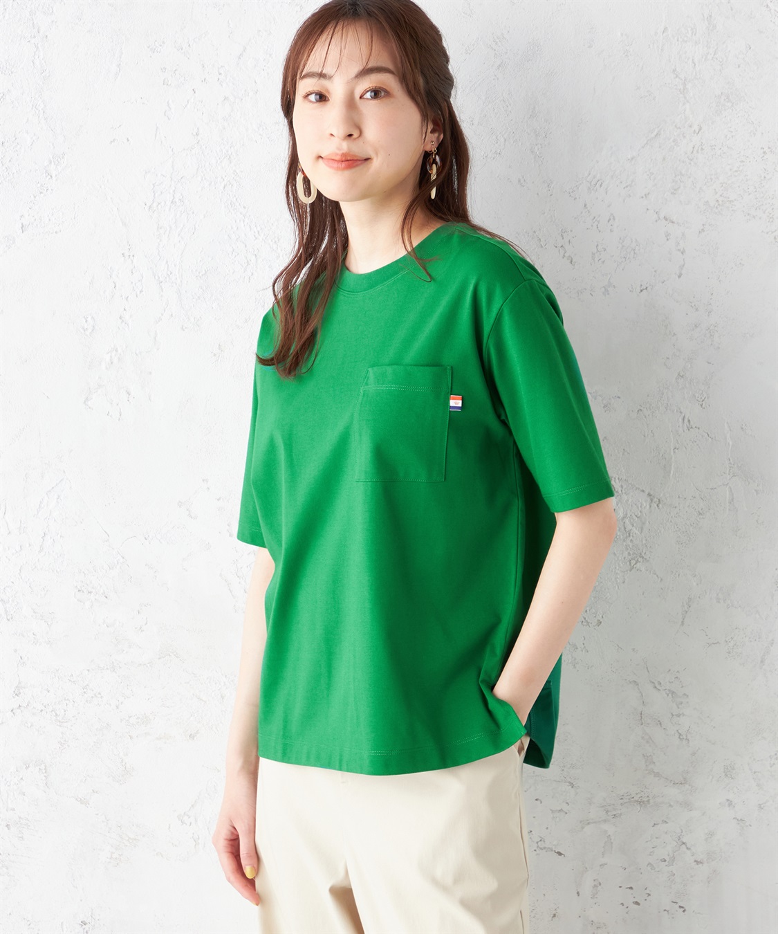 Petit Honfleur 汗じみ防止ポケットTシャツ_sub_1