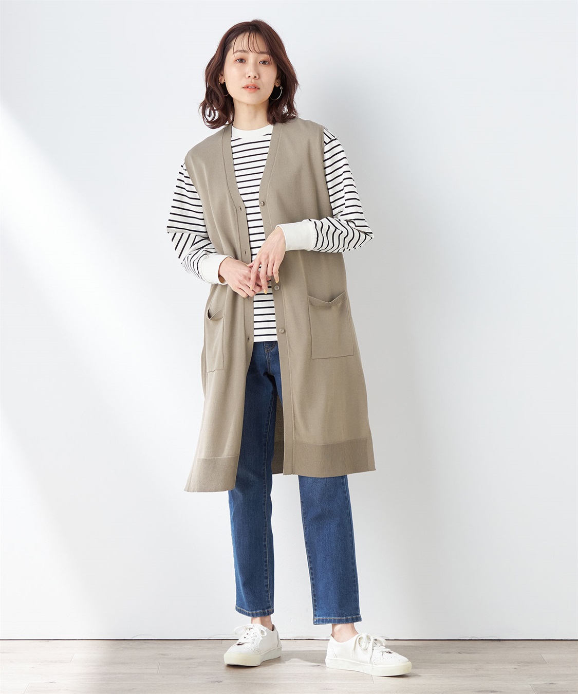 Petit Honfleur ロングニットジレ_sub_8