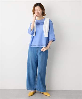 Petit Honfleur ピンタックレースブラウス_subthumb_11