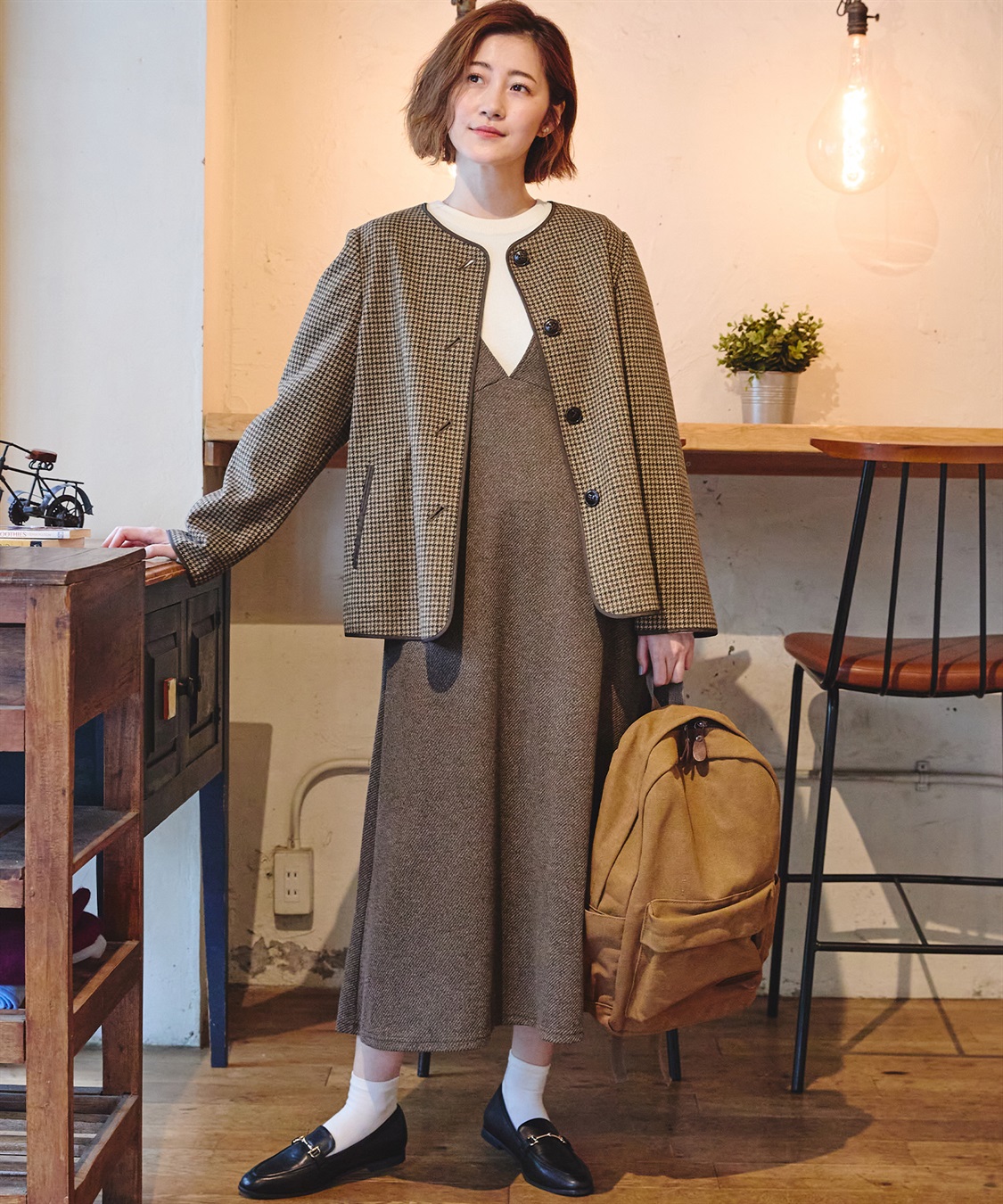 Petit Honfleur フェイクウールジャケット_sub_19