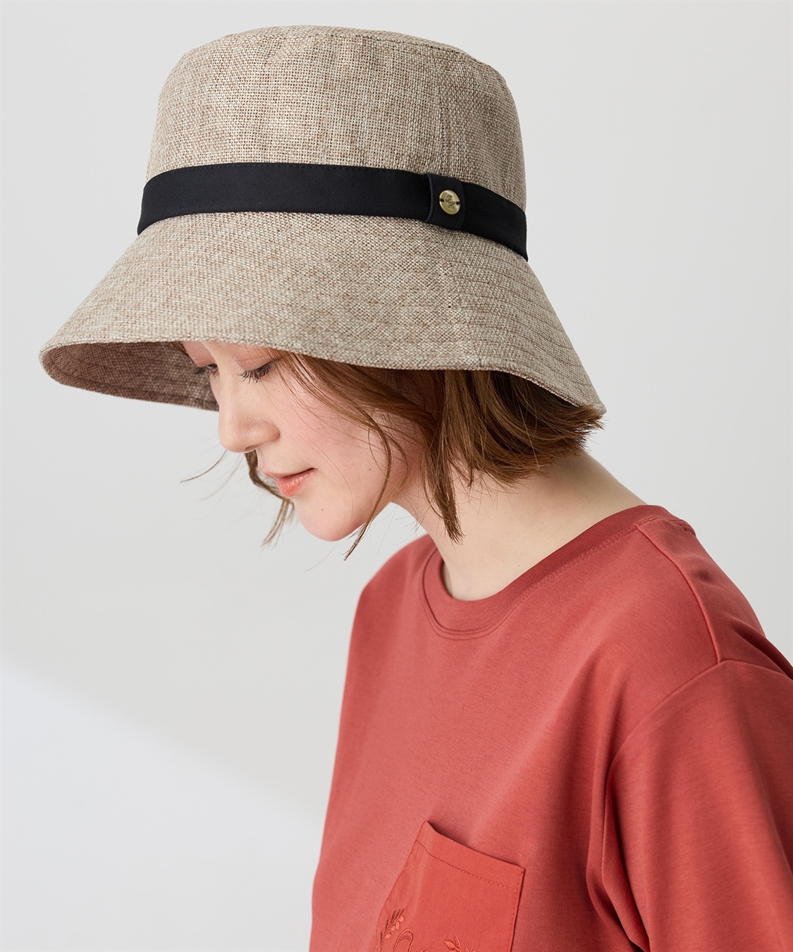 Petit Honfleur ロゴモチーフ付きパッカブルハット【UVカット・遮光・遮熱】_sub_1