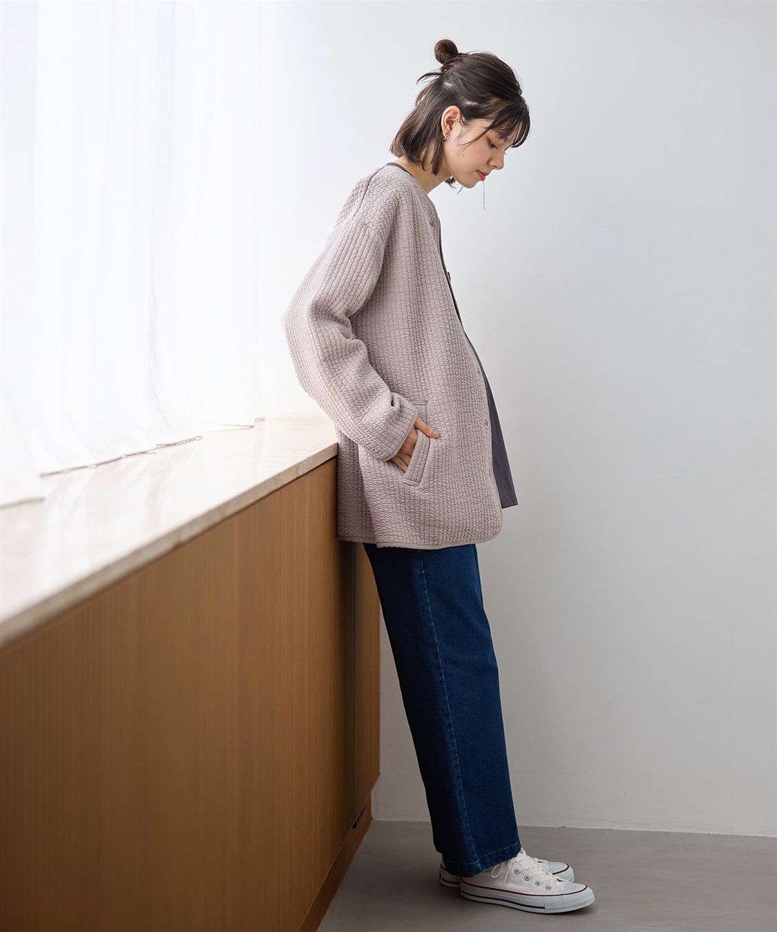 Rosemadame キルトママコート(マタニティ&授乳服）授乳口付き 授乳楽々 妊婦服 産前・産後対応_sub_12