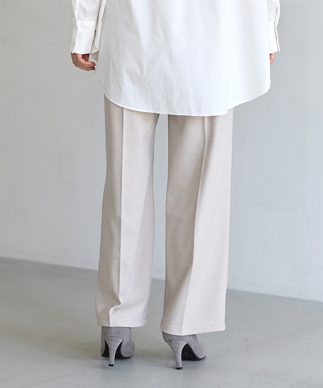 Rosemadame ニットツイル起毛セミワイドパンツ（マタニティ～産後）妊婦服 産前・産後対応_sub_10