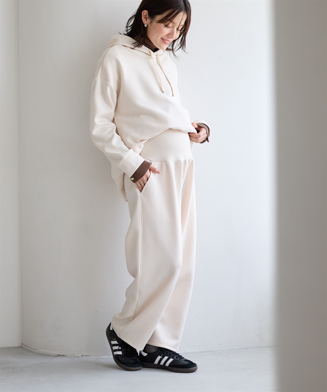 Rosemadame 【セットアップ可】ダンボールカーブパンツ（マタニティ～産後）妊婦服 産前・産後対応_sub_9